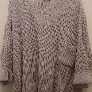 Cozy Gray Knit Sweater